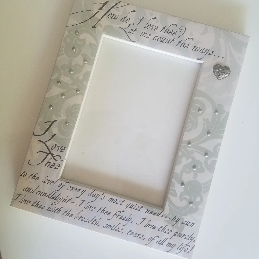 How Do I Love Thee Elizabeth Barrett Browning frame